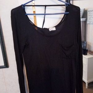 Long sleeve open back